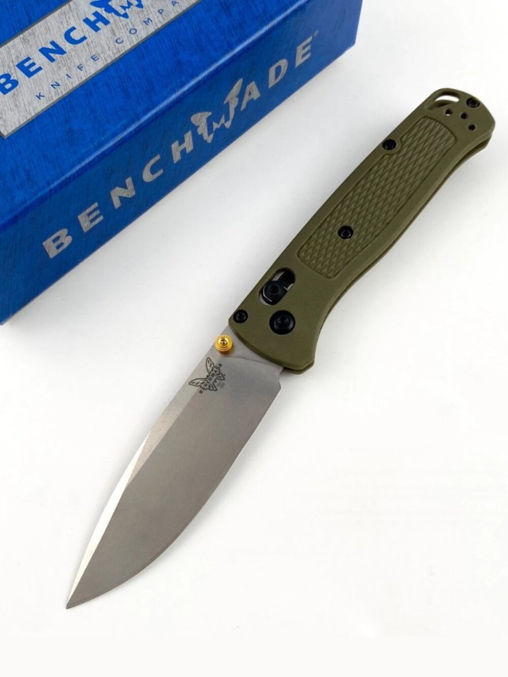 Benchmade 535 Bugout Green Grivory Handle CPM-S30V Blade Folding Knife